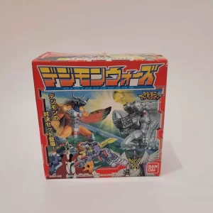 Bandai 1999 Digimon Wars MagnaAngemon VS Piedmon Diorama Set 3 Rare Mini Figures