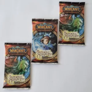 World Of Warcraft TCG Heroes Of Azeroth 3 Booster Packs Factory Sealed 2006 New